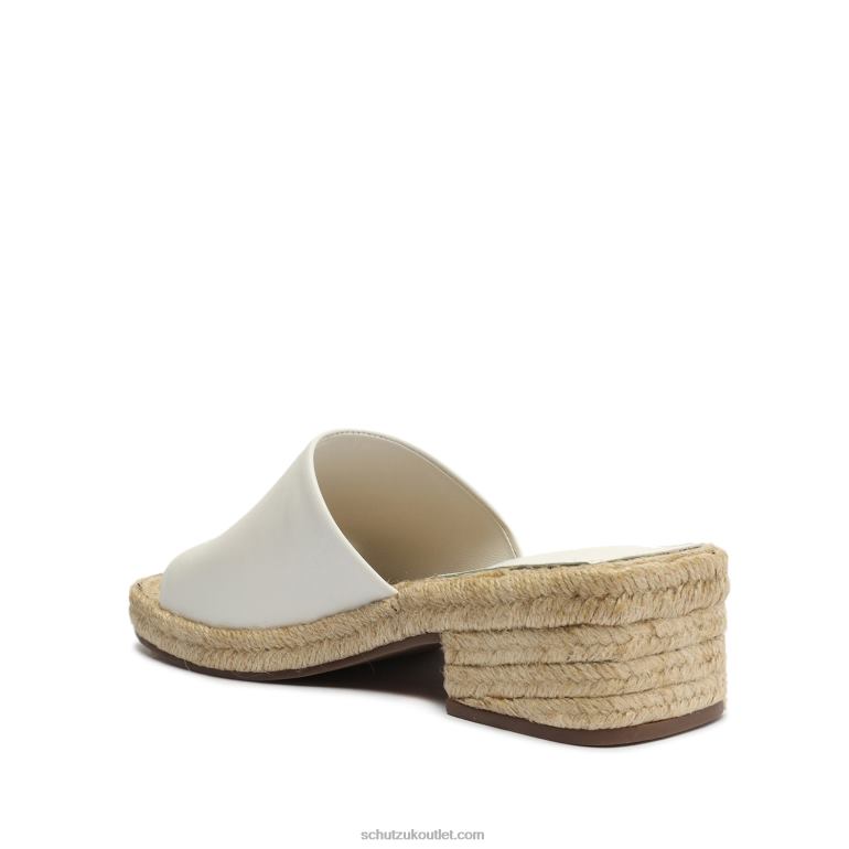 UK Schutz Corah Atanado Leather Sandal White 806T8143