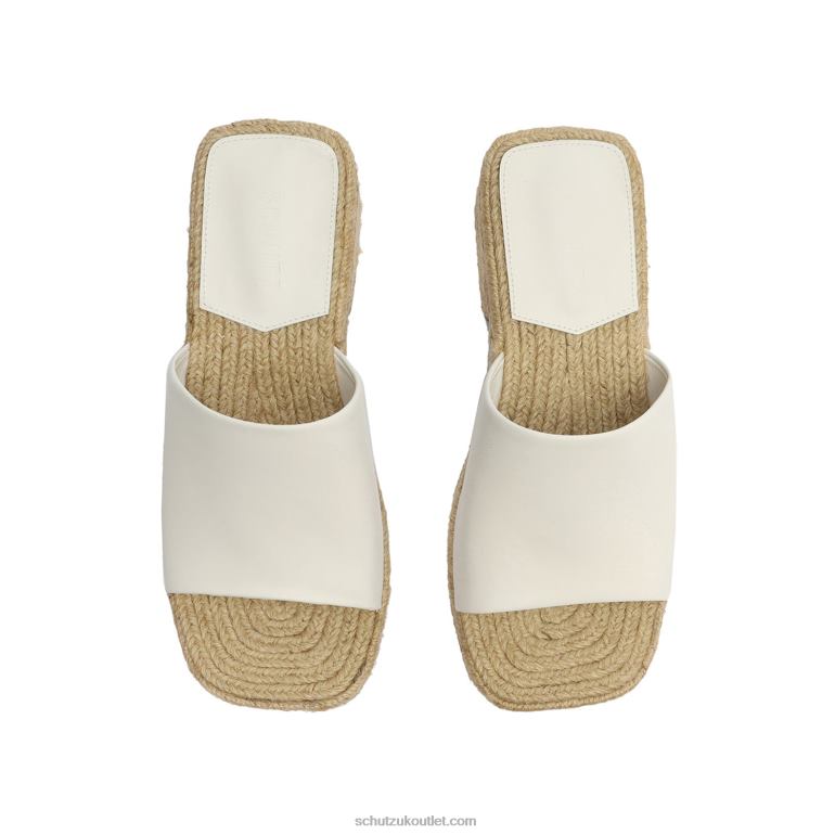 UK Schutz Corah Atanado Leather Sandal White 806T8143