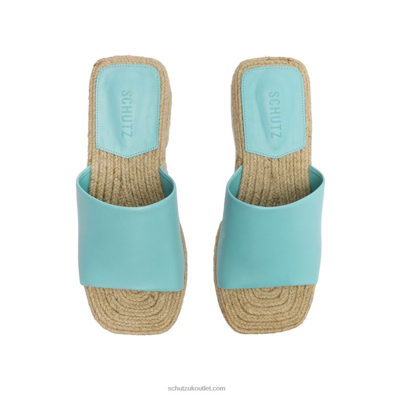 UK Schutz Corah Leather Sandal River Acqua 806T8113
