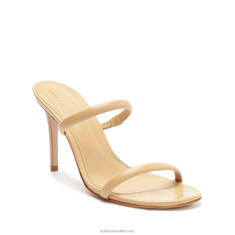 UK Schutz Taliah Rebecca Allen Nappa Leather Sandal Nude IV 806T8285