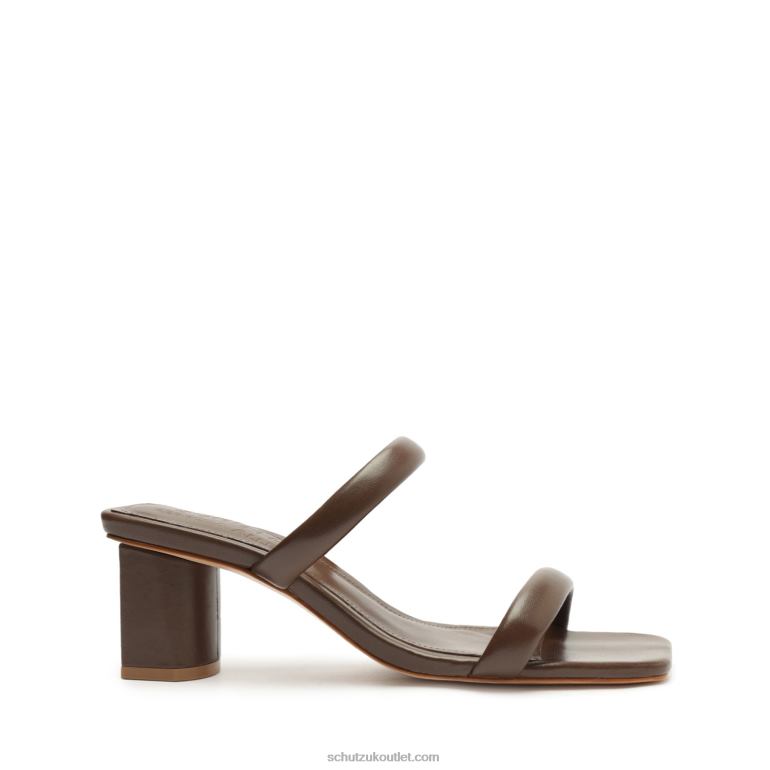 UK Schutz Ully Lo Rebecca Allen Nappa Leather Sandal Nude I 806T8199