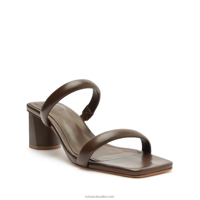 UK Schutz Ully Lo Rebecca Allen Nappa Leather Sandal Nude I 806T8199