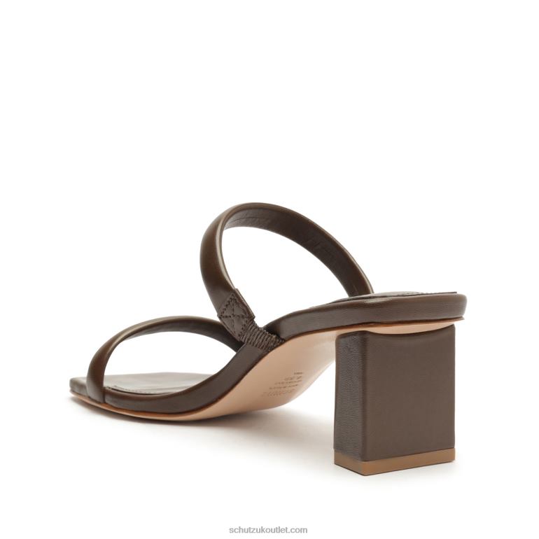 UK Schutz Ully Lo Rebecca Allen Nappa Leather Sandal Nude I 806T8199