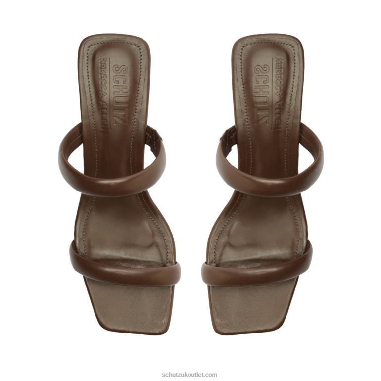UK Schutz Ully Lo Rebecca Allen Nappa Leather Sandal Nude I 806T8199