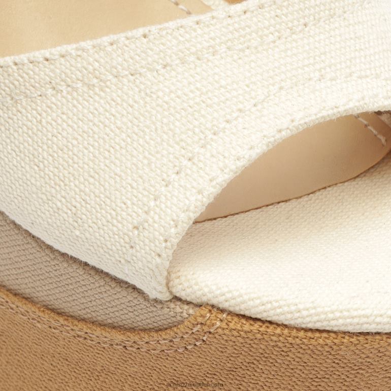 UK Schutz Isabelle Platform Nappa Leather Sandal White 806T8623