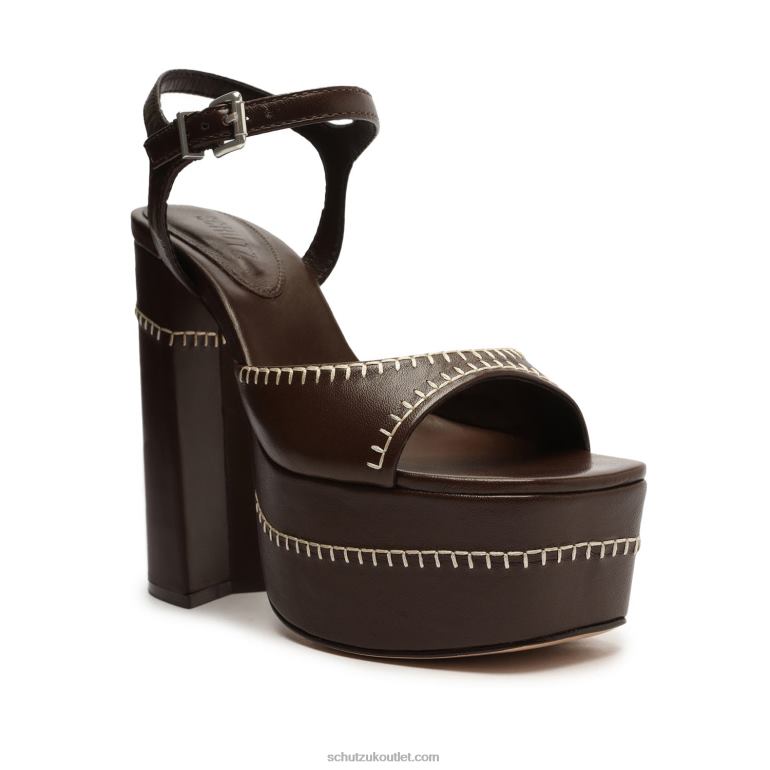 UK Schutz Lenne Indie Nappa Leather Sandal New Bison 806T8653