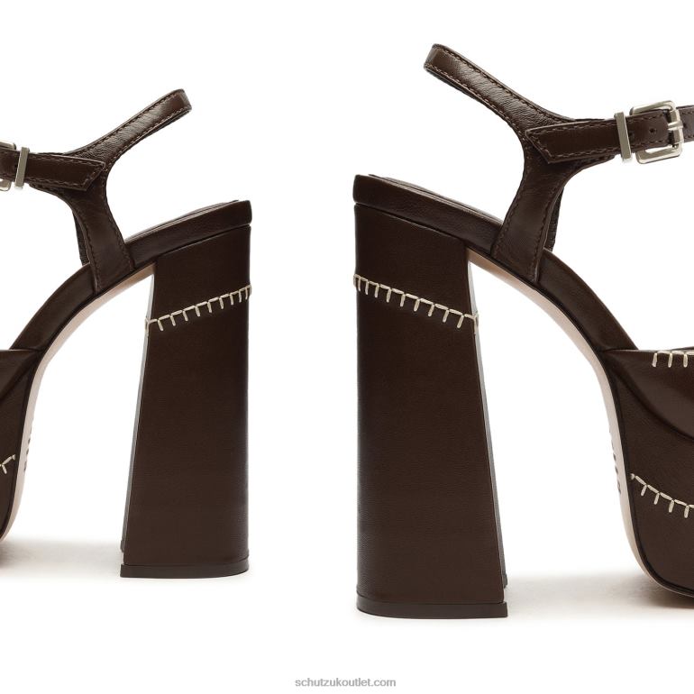 UK Schutz Lenne Indie Nappa Leather Sandal New Bison 806T8653