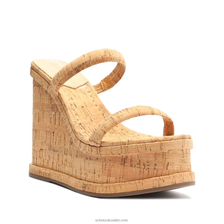UK Schutz Ully Casual Cork Sandal Natural 806T8463