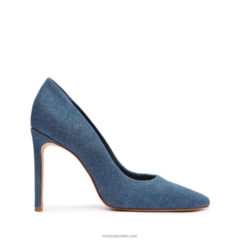 UK Schutz Lou Denim Pump Blue 806T8693